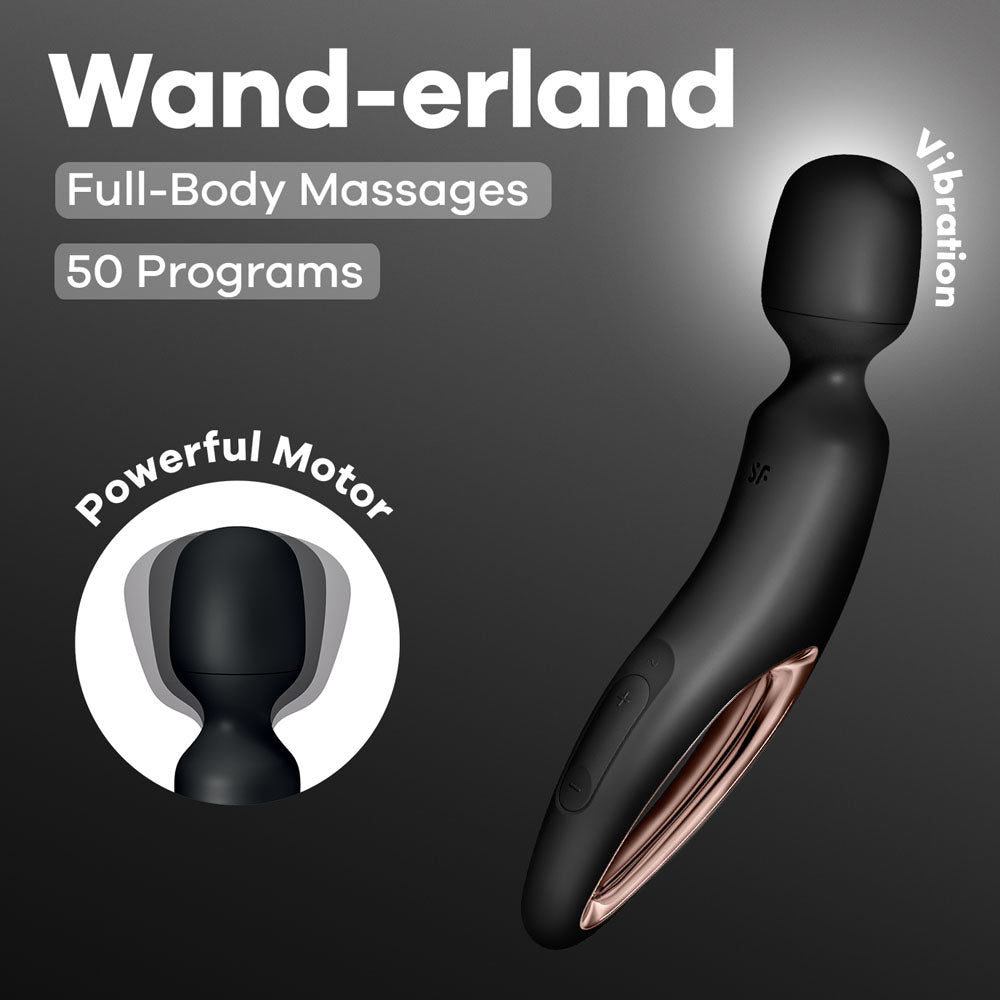 Satisfyer Wand-erland - Black - Discount Adult Zone