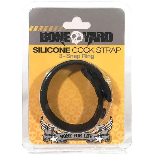 Boneyard Silicone Cock Strap Black