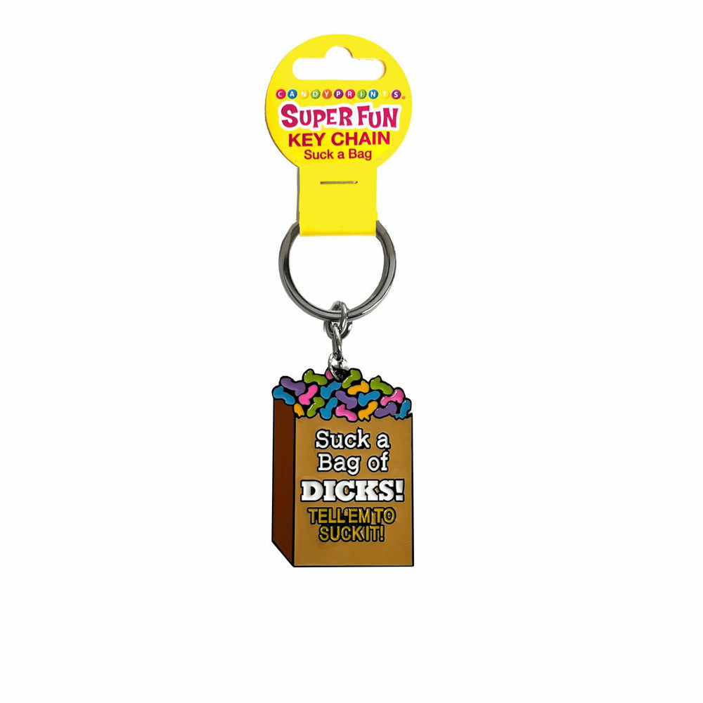 Super Fun Key Chain - Suck A Bag - Discount Adult Zone