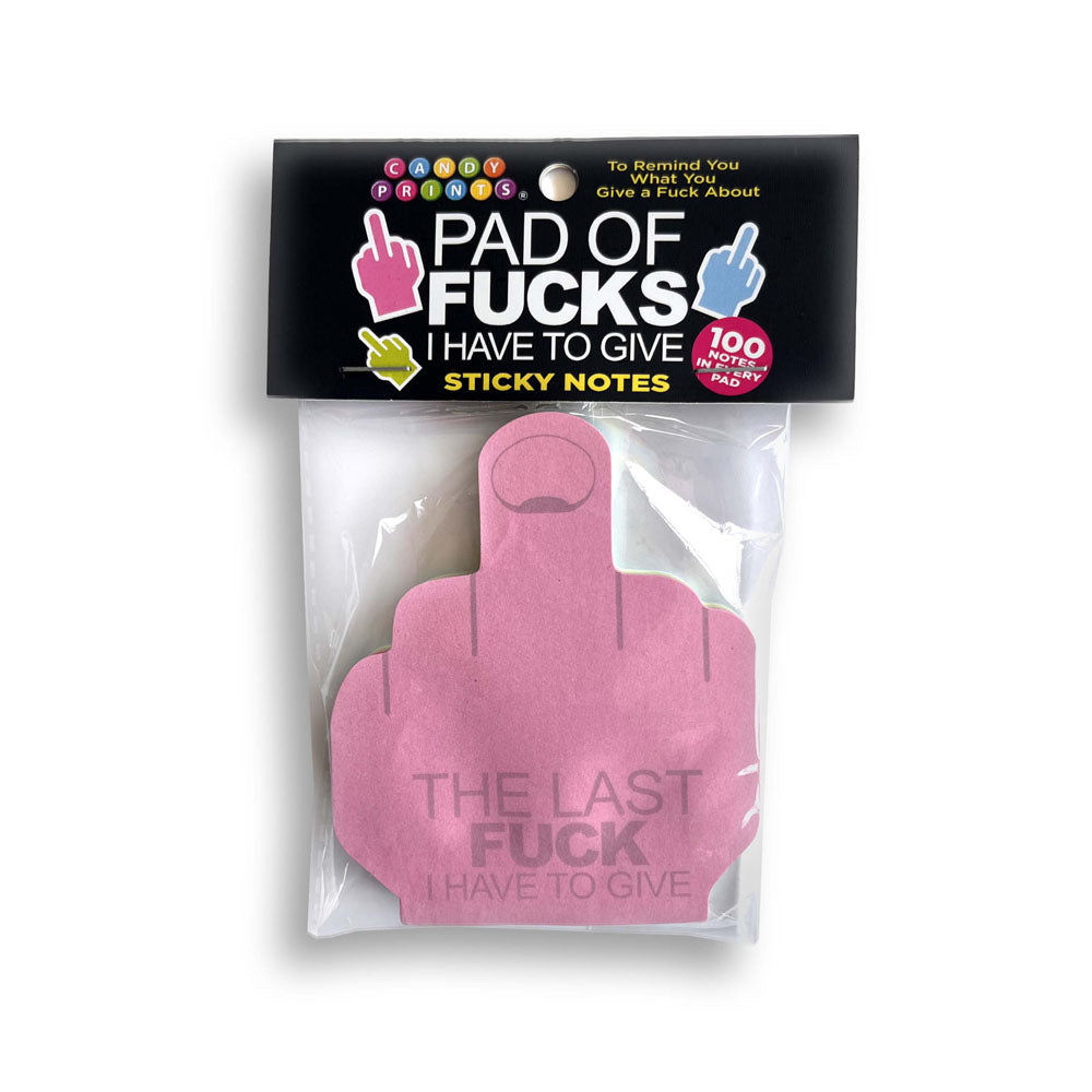 Last Fuck I Have To Give Sticky Notes - Discount Adult Zone