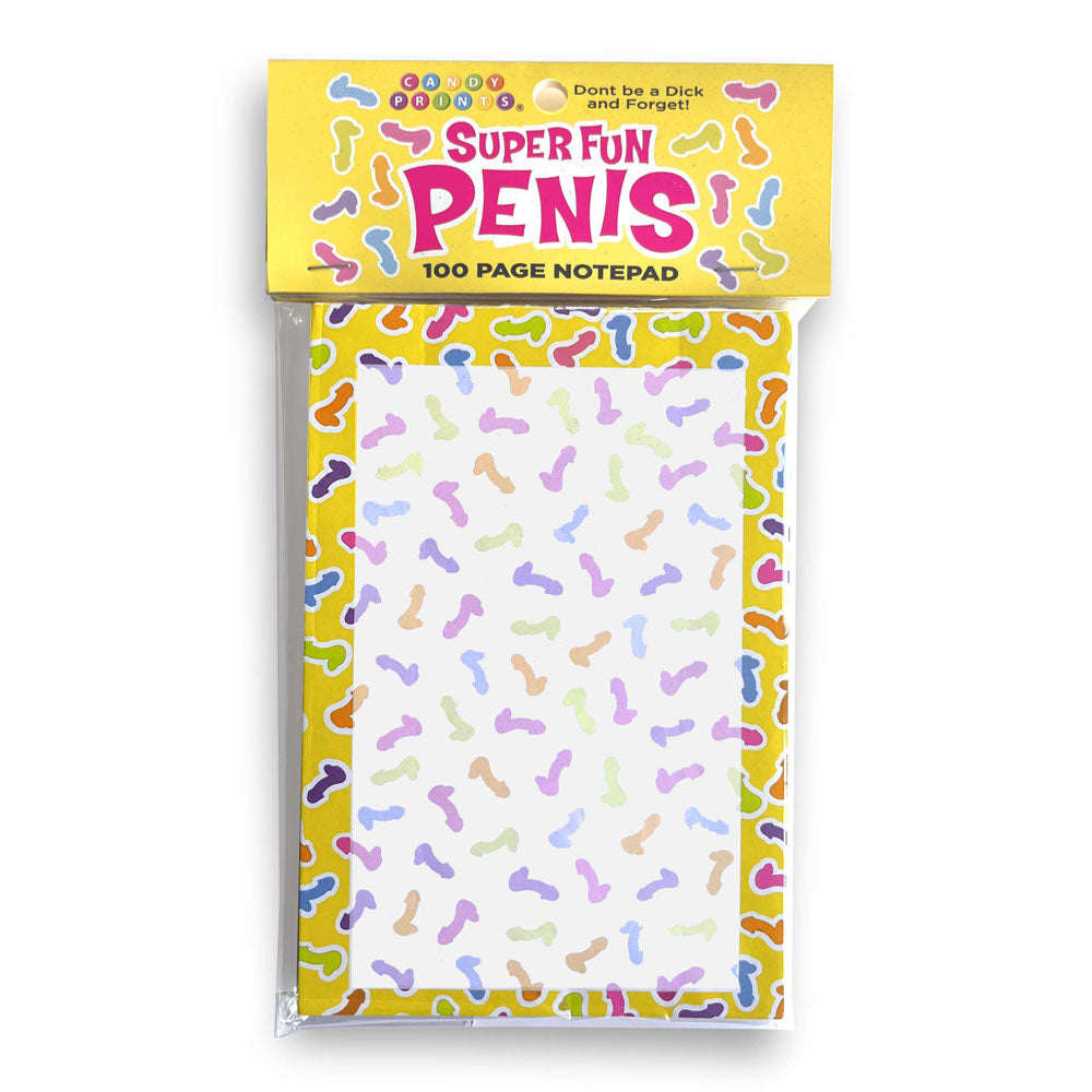 Super Fun Penis Notepad - Discount Adult Zone