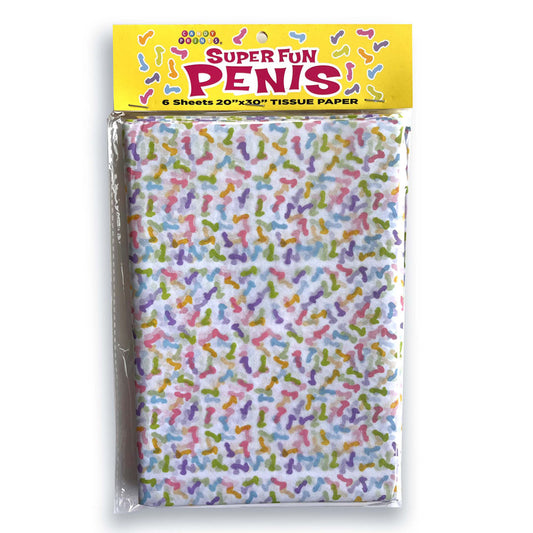 Super Fun Penis Tissue Paper Sheets - Discount Adult Zone