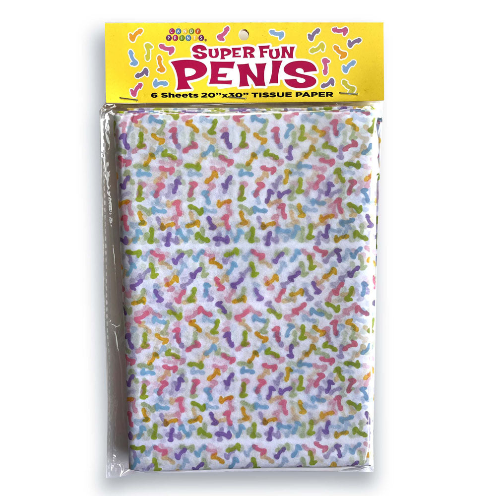 Super Fun Penis Tissue Paper Sheets - Discount Adult Zone
