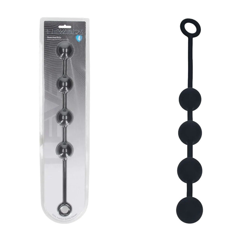 LEVELZ Round Silicone Anal Balls - L - 40mm - Discount Adult Zone