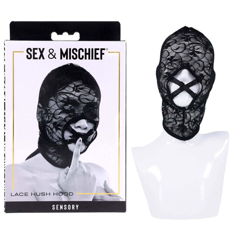 Sex & Mischief Lace Hush Hood - Discount Adult Zone