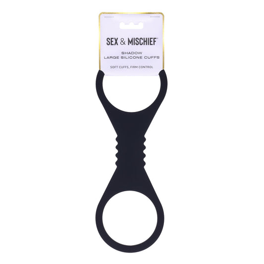 Sex & Mischief Shadow Large Silicone Cuffs - Discount Adult Zone
