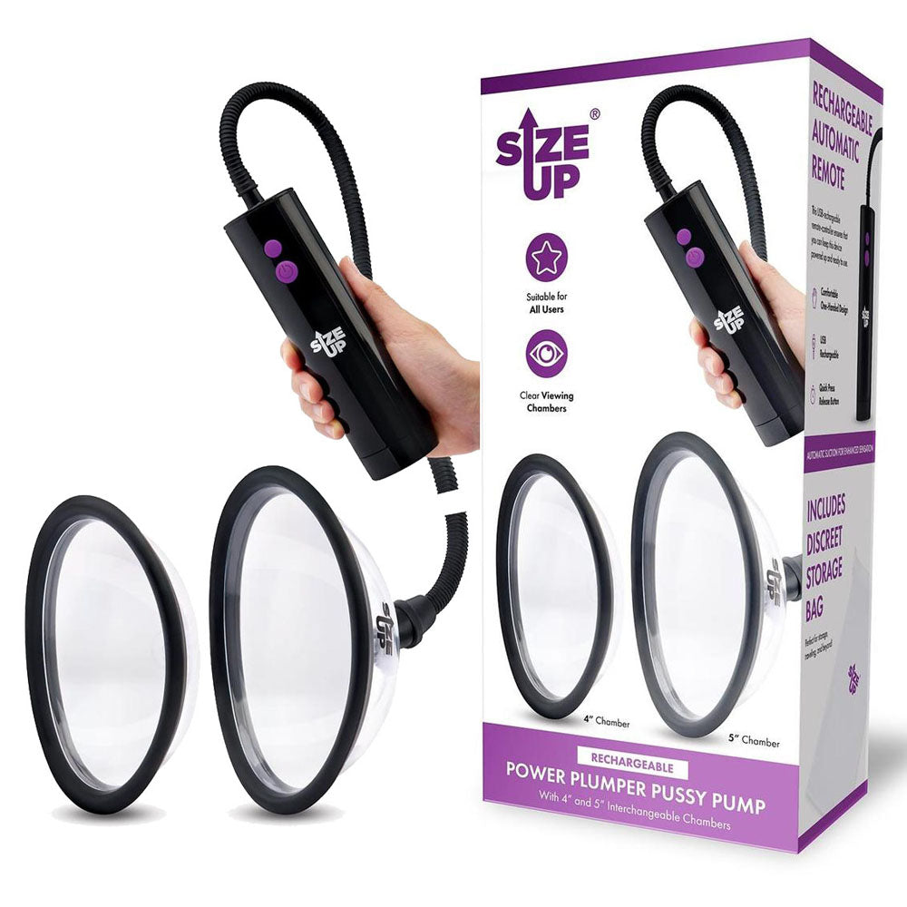 Size Up Rechargeable Power Plumper Pussy Pump - Discount Adult Zone