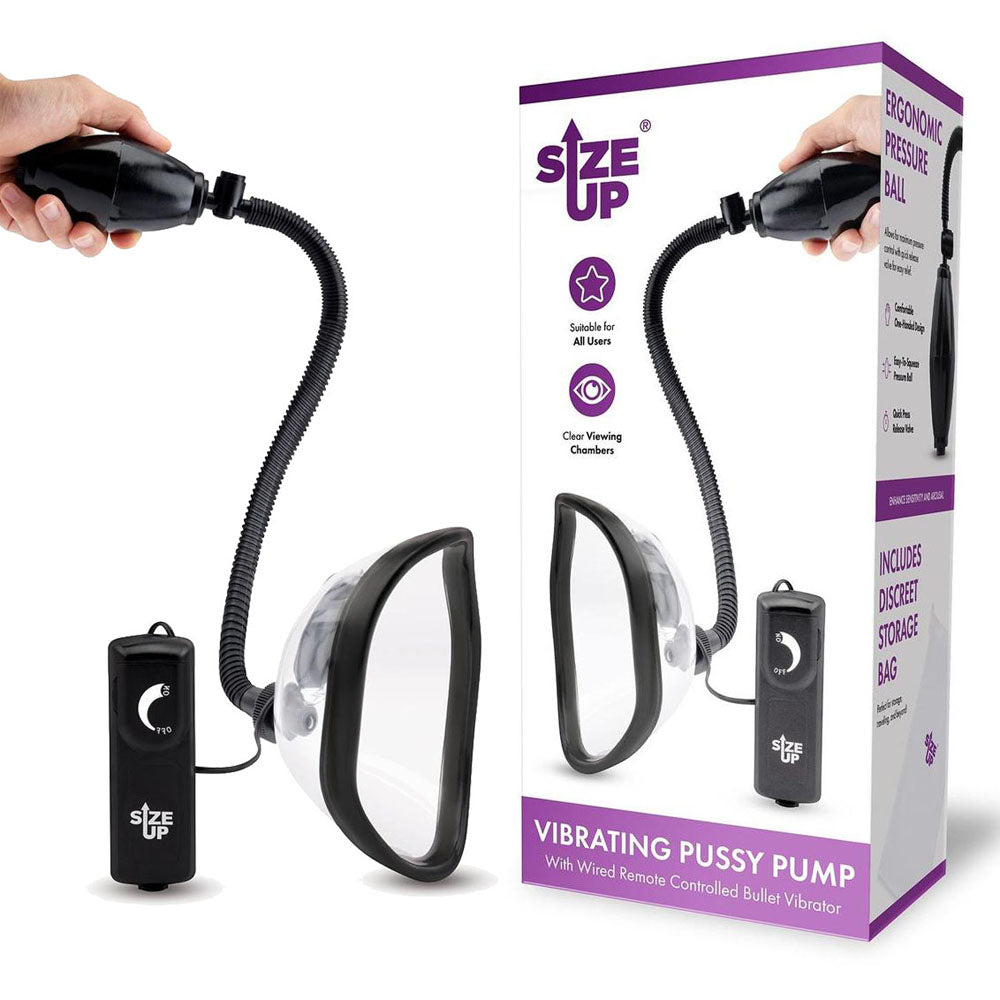 Size Up Vibrating Pussy Pump - Discount Adult Zone